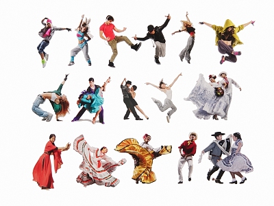 2D Dance Street Dance Characters model