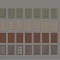 Various Designed Wardrobe Doors in Multiple Colors and Different Panel Styles