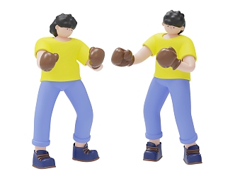 character cartoon 3d model