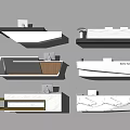 Modern Reception Desk Designs With Various Styles And Different Materials 3d model