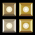 Modern Various Styles Downlights Spotlights With Gold Silver Finishes And Square Round Designs