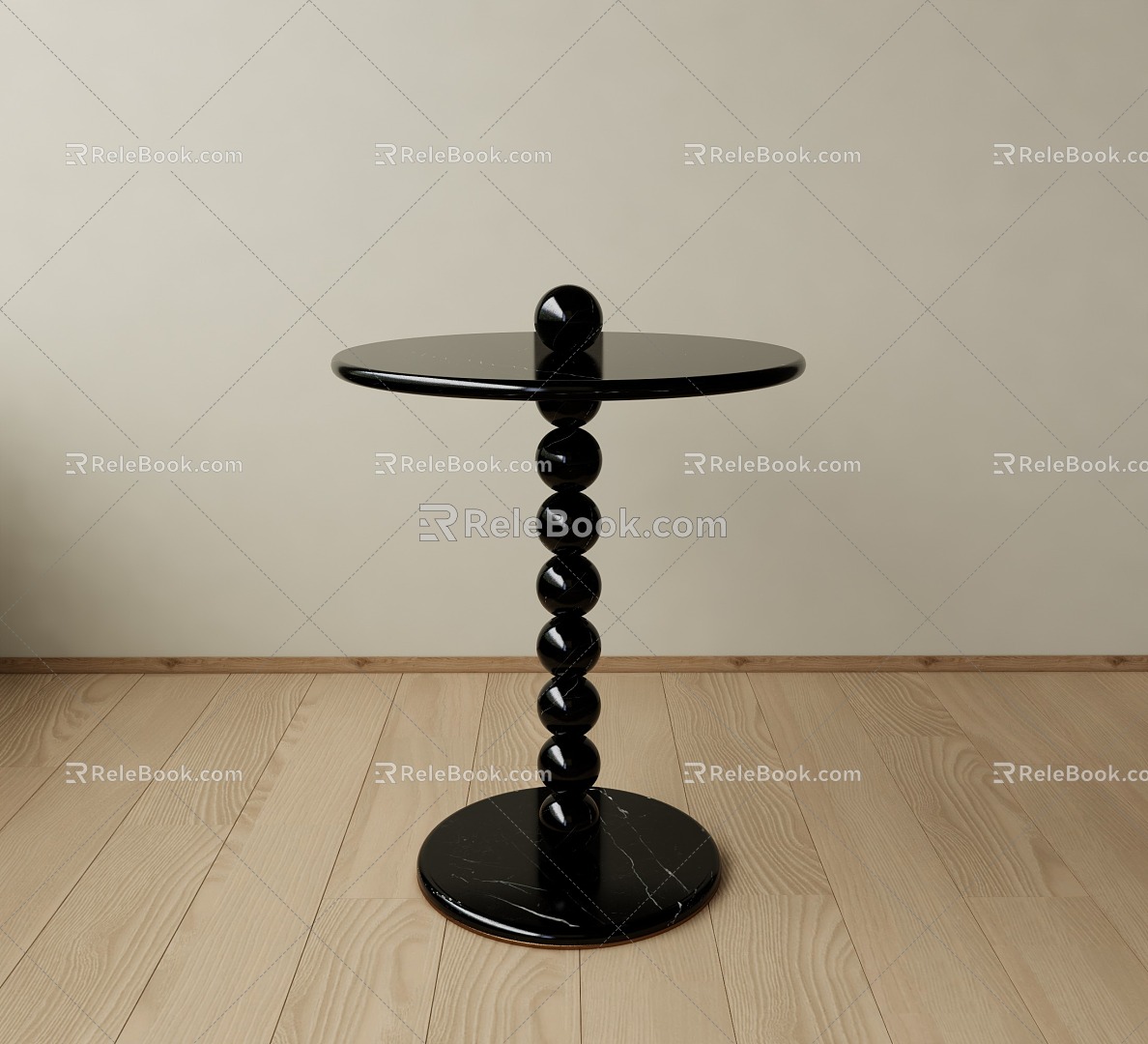 Round side table 3d model