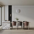 Modern table combination 3d model