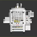 Industrial Automated Machine With White Frame Transparent Cover Control Panel And Yellow Components