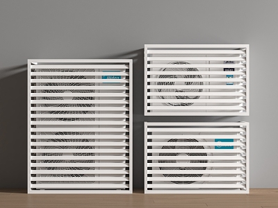 Air conditioning air conditioning outside air conditioning outside hood central air conditioning louver grille 3d model