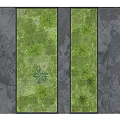 Indoor Living Vertical Garden Wall with Lush Green Plants and Decorative Design
