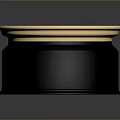 Shiny Black And Gold Car Wheel Rim With Mesh Spoke Design