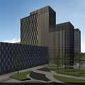 Aerial View Planning Of Modern Urban Area With High Rise Buildings Green Spaces And Plaza