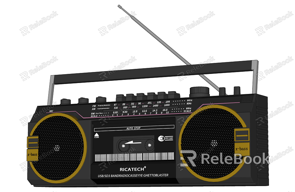 Modern radio recorder radio model