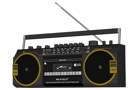 Modern radio recorder radio 3d model