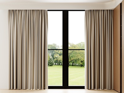 Modern Fabric Curtain Full Blackout Curtain Track Curtain Solid Color Curtain Roman Rod Curtain model