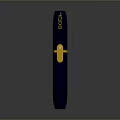 Modern Tactical Weapon With Gray Body Yellow Component And EOS Logo