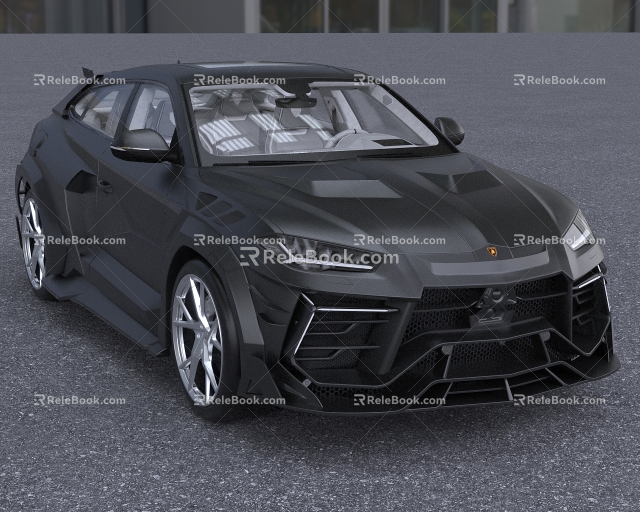 Lamborghini Urus Mesarui Coupe car with interior door opening and closing 3d model