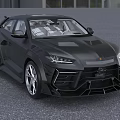 Black Sporty SUV Car With Aggressive Exterior Design