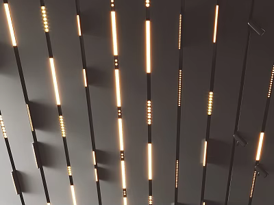 Modern Ceiling Downlights and Spotlights With Decorative Ambient Lighting Design 3d model