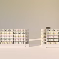 Retail Display Shelves With Metal Frame And Multiple Product Storage Layers