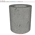 Modern sink basin column basin counter basin marble terrazzo 3d model