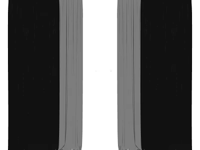 Modern Curtain Design With Gray And Black Fabric For Home Decoration 3d model