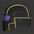 Sci-Fi Helmet Alien Helmet High Tech Helmet Game Helmet 3d model