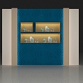 Wall window jewelry props background wall image wall 3d model