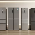 Modern Refrigerators And Freezers With Various Styles Silver And Dark Gray Finishes