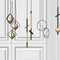 Modern chandelier chandelier combination 3d model