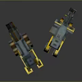 Mech Warrior Mech Soldier Machine Battlearm Mechanical Battlearm Machine Fighter Robot 3d model