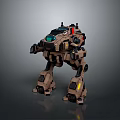 Mech Warrior Mech Soldier Machine Battlearm Mechanical Battlearm Machine Fighter Robot 3d model