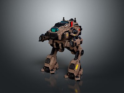 Mech Warrior Mech Soldier Machine Battlearm Mechanical Battlearm Machine Fighter Robot 3d model