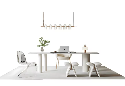 Modern Desk Office Desk 3d model