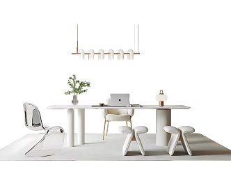 Modern Desk Office Desk 3d model