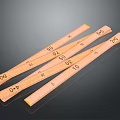 Wooden Measuring Rulers With Centimeter Scales For Craft And Study Use