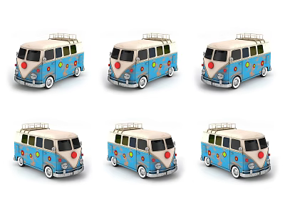 Modern Toy Car Toy 3d model