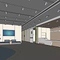 Modern Emergency Medicine Department Waiting Area With Reception Desk And Signage