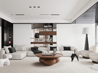 modern living room model