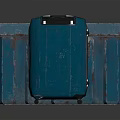 Sturdy Blue Storage Box And Rolling Suitcase For Daily Household Needs