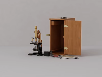 modern microscope nostalgic furniture antique furniture 3d model modern microscope nostalgic furniture antique furniture 3d model