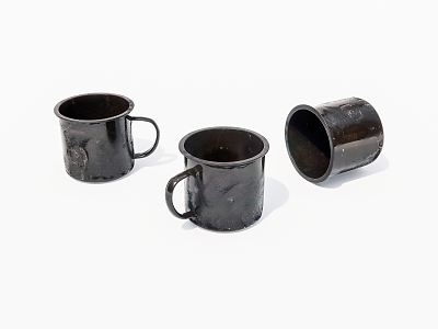 Household Goods Cup Old Items 3d model