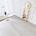 light gray wood flooring Oak wood flooring Solid wood flooring Mountain wood flooring 3d model