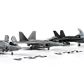 Modern Fighter U.S. Air Force Fighter 3d model