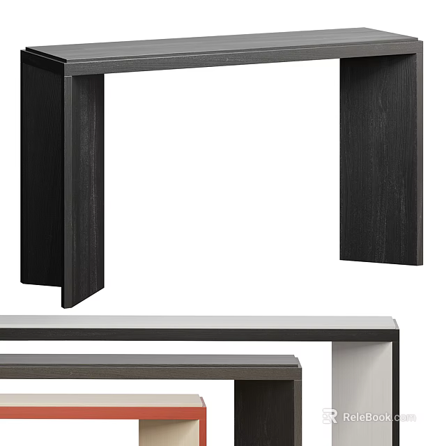Modern Minimalist Wooden Table Structure With Sleek Design For Home Furniture 3d model 