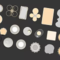 Various Modern Ceiling Lights With Different Shapes And Decorative Designs For Home Interior