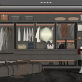 Modern Cloakroom 3d model