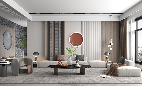 modern living room 3d model