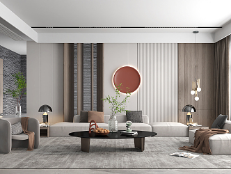 modern living room 3d model