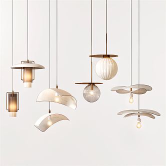 Modern chandelier 3d model