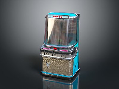 Modern jukebox Old-fashioned record player film machine Old-fashioned film machine model