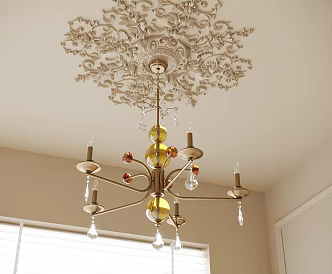 French chandelier 3d model