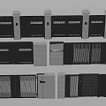 Contemporary Metal Gate Design Featuring Sliding Panels And Decorative Grilles