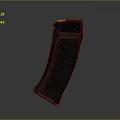 Black Tactical Magazine With Curved Design High Capacity And Durable Polymer